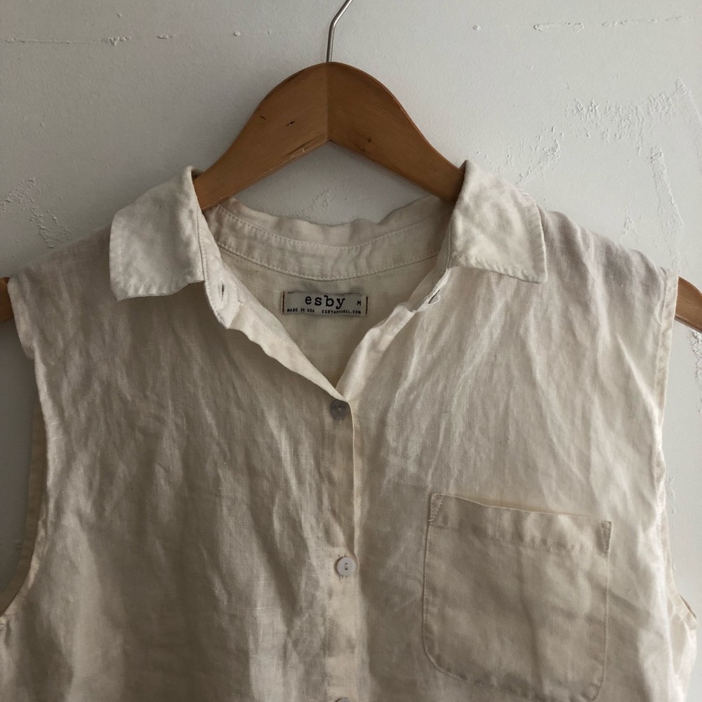 esby apparel linen button down